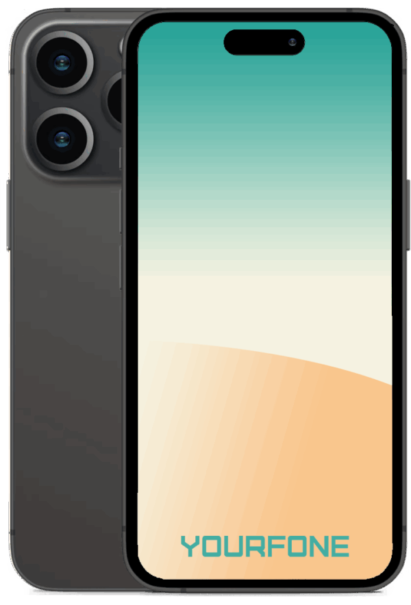 iphone-16 pro black front and back - YF Staging