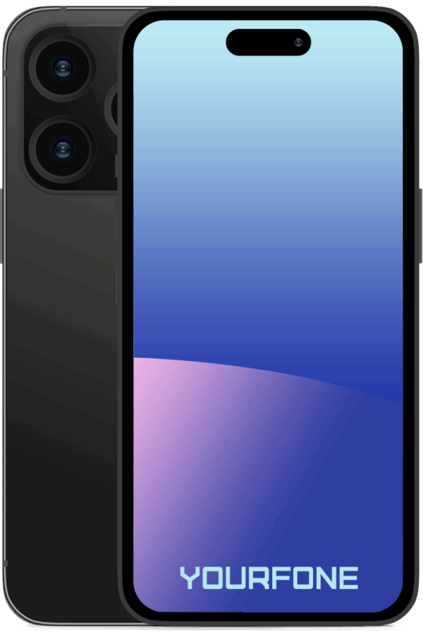iPhone 14 Pro Space Black Front and Back - YF Staging