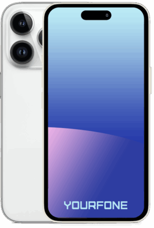 iPhone 14 Pro White Front and Back - YF Staging