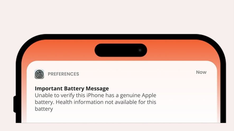 Important battery message banner - YF Staging