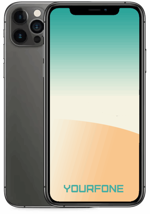 iPhone 12 Pro Graphite front and back - YF Staging